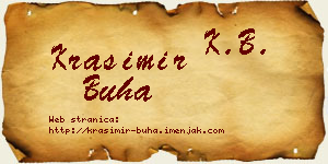 Krasimir Buha vizit kartica